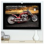 Motorrad-Träume - Chopper und Custombikes (hochwertiger Premium Wandkalender 2026 DIN A2 quer), Kunstdruck in Hochglanz