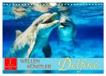Delfine - Wellen Künstler (Wandkalender 2026 DIN A4 quer), CALVENDO Monatskalender