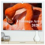 Flamingo Art 2026 (hochwertiger Premium Wandkalender 2026 DIN A2 quer), Kunstdruck in Hochglanz