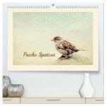 Freche Spatzen (hochwertiger Premium Wandkalender 2026 DIN A2 quer), Kunstdruck in Hochglanz
