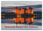 Sächsische Burgen und Schlösser (Tischkalender 2026 DIN A5 quer), CALVENDO Monatskalender