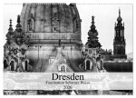 Dresden Faszination Schwarz Weiss (Wandkalender 2026 DIN A2 quer), CALVENDO Monatskalender