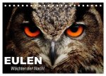 Eulen. Wächter der Nacht (Tischkalender 2026 DIN A5 quer), CALVENDO Monatskalender