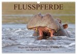 Flusspferde Magie des Augenblicks - Hippos in Afrika (Wandkalender 2026 DIN A3 quer), CALVENDO Monatskalender