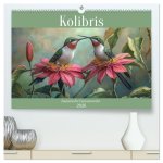 Kolibris - Zauberhafte Fantasiewerke (hochwertiger Premium Wandkalender 2026 DIN A2 quer), Kunstdruck in Hochglanz