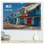 Milos, Insel der Farben (hochwertiger Premium Wandkalender 2026 DIN A2 quer), Kunstdruck in Hochglanz