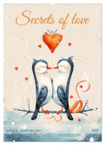 Secrets of love - mit Liebe durch das Jahr (Wandkalender 2026 DIN A2 hoch), CALVENDO Monatskalender