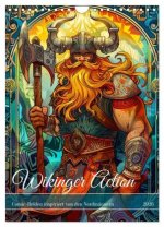 Wikinger Action - Comic-Helden inspiriert von den Nordmännern (Wandkalender 2026 DIN A4 hoch), CALVENDO Monatskalender