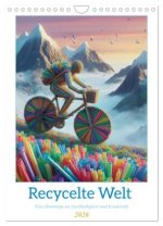 Recycelte Welt - Eine Hommage an Nachhaltigkeit und Kreativität (Wandkalender 2026 DIN A4 hoch), CALVENDO Monatskalender