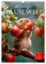 Lustige Mäusewelt (Wandkalender 2026 DIN A3 hoch), CALVENDO Monatskalender