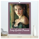 Sexy Gothik Frauen (hochwertiger Premium Wandkalender 2026 DIN A2 hoch), Kunstdruck in Hochglanz