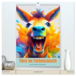 Tiere im Farbenrausch (hochwertiger Premium Wandkalender 2026 DIN A2 hoch), Kunstdruck in Hochglanz