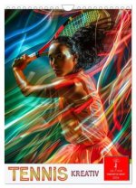 Tennis kreativ (Wandkalender 2026 DIN A4 hoch), CALVENDO Monatskalender