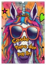 Coole Tiere der Pop Art (Wandkalender 2026 DIN A3 hoch), CALVENDO Monatskalender