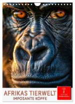 Afrikas Tierwelt - imposante Köpfe (Wandkalender 2026 DIN A4 hoch), CALVENDO Monatskalender