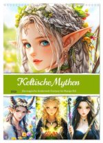 Keltische Mythen. Die magische Anderwelt-Fantasy im Manga-Stil (Wandkalender 2026 DIN A3 hoch), CALVENDO Monatskalender
