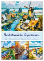 Niederländische Impressionen - Lebensgefühl zwischen Tulpen, Windmühlen und Grachten (Wandkalender 2026 DIN A2 hoch), CALVENDO Monatskalender