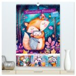 Kuschelige Freunde - Niedliche Tiere mit Herz und Pfoten (hochwertiger Premium Wandkalender 2026 DIN A2 hoch), Kunstdruck in Hochglanz