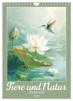 Tiere und Natur - Asienstil (Wandkalender 2026 DIN A4 hoch), CALVENDO Monatskalender
