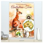 Australiens Tiere - Illustriert in Wasserfarben (hochwertiger Premium Wandkalender 2026 DIN A2 hoch), Kunstdruck in Hochglanz