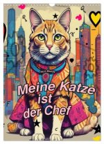 Meine Katze ist der Chef (Wandkalender 2026 DIN A3 hoch), CALVENDO Monatskalender