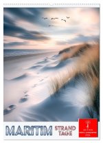 Maritim - Strandtage (Wandkalender 2026 DIN A2 hoch), CALVENDO Monatskalender