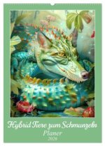Hybrid Tiere zum Schmunzeln - Planer (Wandkalender 2026 DIN A2 hoch), CALVENDO Monatskalender