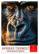 Afrikas Tierwelt - imposante Köpfe (Wandkalender 2026 DIN A3 hoch), CALVENDO Monatskalender