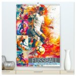 Fussball - Spieler in Action (hochwertiger Premium Wandkalender 2026 DIN A2 hoch), Kunstdruck in Hochglanz