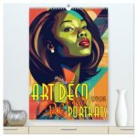 Art Deco Retro Porträts (hochwertiger Premium Wandkalender 2026 DIN A2 hoch), Kunstdruck in Hochglanz