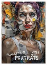 Plakatwand-Porträts (Wandkalender 2026 DIN A2 hoch), CALVENDO Monatskalender