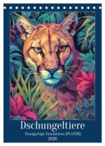 Dschungeltiere - Einzigartige Faszination (Tischkalender 2026 DIN A5 hoch), CALVENDO Monatskalender