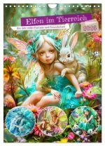 Elfen im Tierreich - Ein Jahr voller Fantasie und Freundschaft (Wandkalender 2026 DIN A4 hoch), CALVENDO Monatskalender