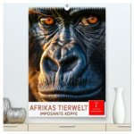 Afrikas Tierwelt - imposante Köpfe (hochwertiger Premium Wandkalender 2026 DIN A2 hoch), Kunstdruck in Hochglanz