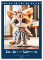 Kuschelige Kätzchen - Katzen mit großem Augenaufschlag (Tischkalender 2026 DIN A5 hoch), CALVENDO Monatskalender