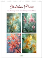Orchideen Poesie (Wandkalender 2026 DIN A2 hoch), CALVENDO Monatskalender