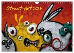 Street-Art 2026 / CH-Version (Wandkalender 2026 DIN A4 quer), CALVENDO Monatskalender