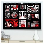 SCHWARZ, WEIß, ROT (hochwertiger Premium Wandkalender 2026 DIN A2 quer), Kunstdruck in Hochglanz