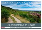Die Weinstaße im Elsass (Tischkalender 2026 DIN A5 quer), CALVENDO Monatskalender