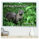 Putzige Fischjäger (hochwertiger Premium Wandkalender 2026 DIN A2 quer), Kunstdruck in Hochglanz