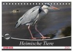 Heimische Tiere (Tischkalender 2026 DIN A5 quer), CALVENDO Monatskalender