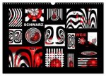SCHWARZ, WEIß, ROT (Wandkalender 2026 DIN A3 quer), CALVENDO Monatskalender