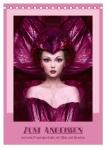 Zum Anbeissen - surreale Frauenportraits mit Obst und Gemüse (Tischkalender 2026 DIN A5 hoch), CALVENDO Monatskalender