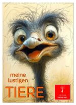 Meine lustigen Tiere (Wandkalender 2026 DIN A2 hoch), CALVENDO Monatskalender