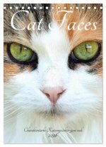 Cat Faces - Charakterstarke Katzengesichter ganz nah (Tischkalender 2026 DIN A5 hoch), CALVENDO Monatskalender