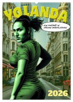 Yolanda, ein Porträt in vielen Grafikstilen (Wandkalender 2026 DIN A2 hoch), CALVENDO Monatskalender