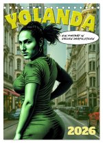 Yolanda, ein Porträt in vielen Grafikstilen (Tischkalender 2026 DIN A5 hoch), CALVENDO Monatskalender