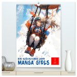 Manga Girls - ein glückliches Jahr (hochwertiger Premium Wandkalender 2026 DIN A2 hoch), Kunstdruck in Hochglanz