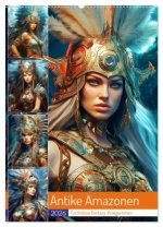 Antike Amazonen. Furchtlose Fantasy-Kriegerinnen (Wandkalender 2026 DIN A2 hoch), CALVENDO Monatskalender
