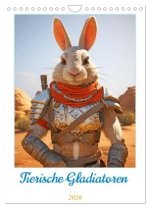 Tierische Gladiatoren (Wandkalender 2026 DIN A4 hoch), CALVENDO Monatskalender
